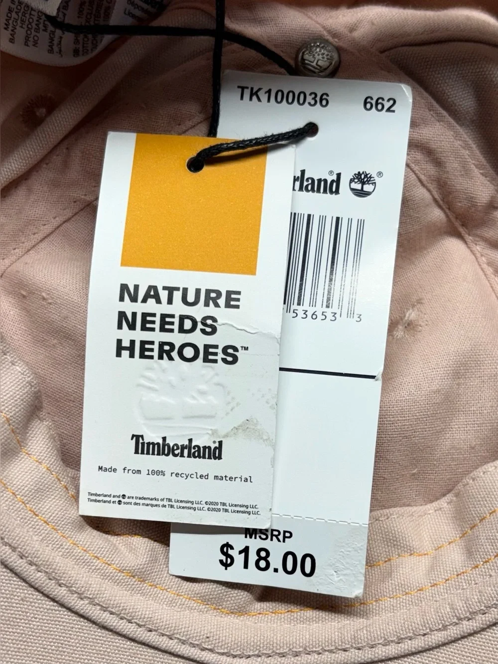 Timberland Stone Beige Embroidered Tree Cap